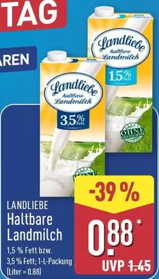 Haltbare Landmilch