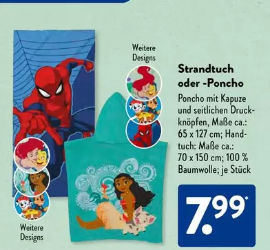 Hand - Strandtuch oder -Poncho