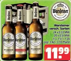Warsteiner - verschiedene Sorten