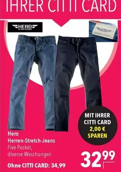 Hero - Herren-Stretch-Jeans Five Pocket