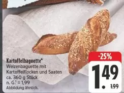 Kartoffelbaguette Weizenbaguette