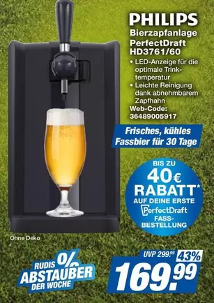 Philips - Bierzapfanlage PerfectDraft HD3761/60