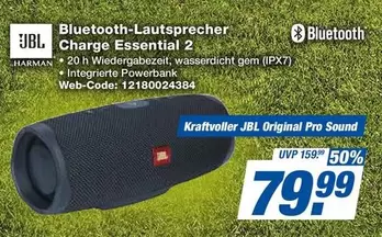 Jbl - Charge Essential 2 Bluetooth-Lautsprecher