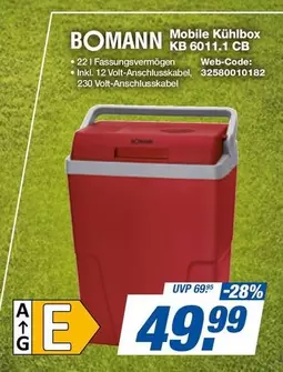 Mobile Kühlbox KB 6011.1 CB