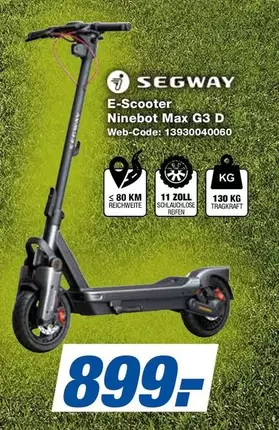 E-Scooter Ninebot Max G3 D Web-Code: 13930040060