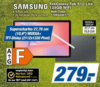 Samsung - TabGalaxy Tab S10 Lite 128GB WiFi