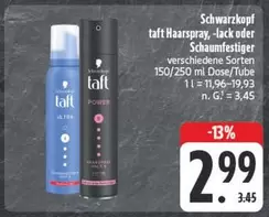 Haarspray, -lack oder Schaumfestiger
