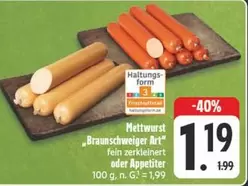 Mettwurst "Braunschweiger Art"