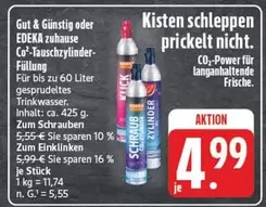 CO2-Taus chzylinder Füllung