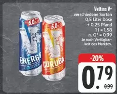 Veltins V+ verschiedene Sorten