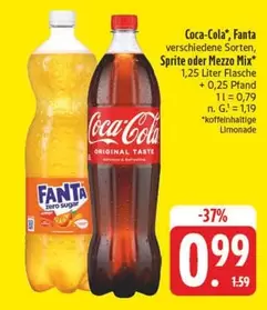 Coca Cola - Coca-Cola, Fanta, Sprite oder Mezzo Mix
