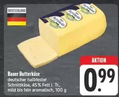 Bauer - Butterkäse deutscher halbfester Schnittkäse