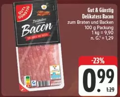 Delikatess Bacon zum Braten und Backen
