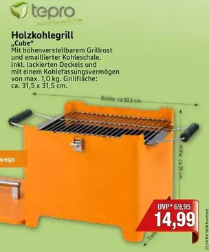 Cube - Holzkohlegrill ""