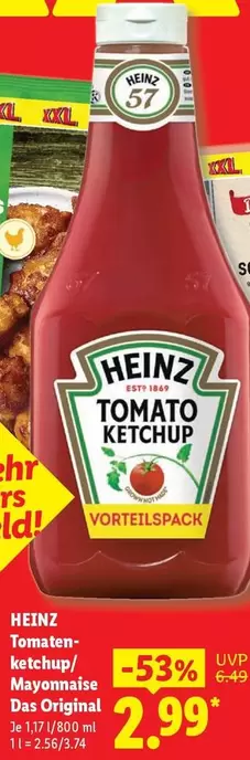 Heinz - Tomaten-ketchup/Mayonnaise