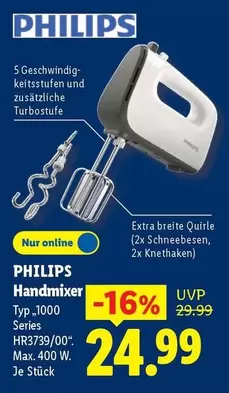 Philips - Handmixer Typ 1000 Series HR3739/00