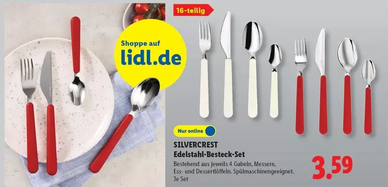 Edelstahl-Besteck-Set