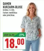 DAMEN KURZARM-BLUSE