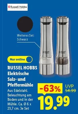 Russell Hobbs - Elektrische Salz- und Pfeffermühle