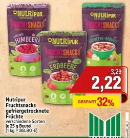 Fruchtsnacks gefriergetrocknete Früchte