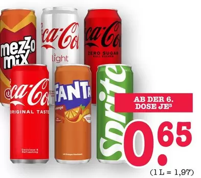 Coca Cola - Coca-Cola / Mezzo Mix / Fanta / Sprite (dose)