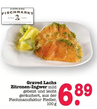 Graved Lachs Zitronen-Ingwer mild
