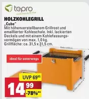Cube - HOLZKOHLE-GRILL ""