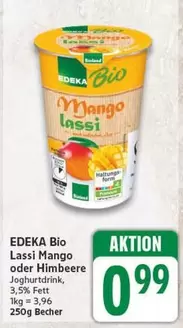 Bio - Lassi Mango oder Himbeere Joghurt