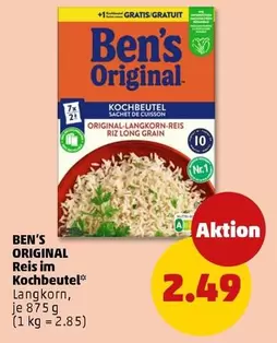 Reis im Kochbeutel Langkorn