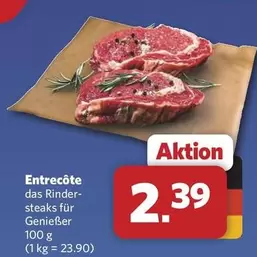 Entrecôte das Rinder-steaks