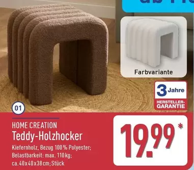 Teddy-Holzhocker