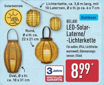 LED-Solar-Laterne/-Lichterkette