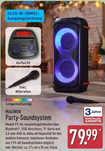 Party-Soundsystem Modell PS-60