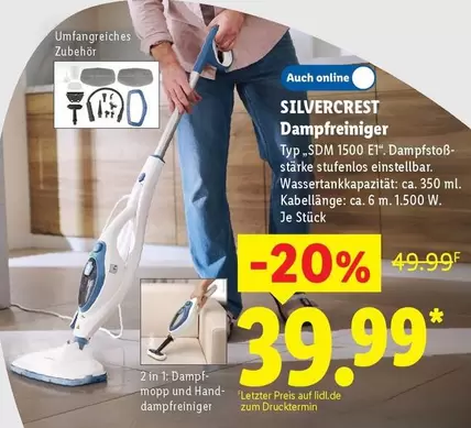 Hand - Dampfreiniger Typ "SDM 1500 E1"