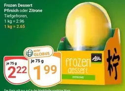 Frozen - Dessert Pfirsich oder Zitrone