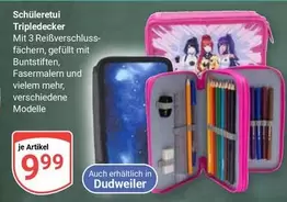 Schüleretui Tripledecker