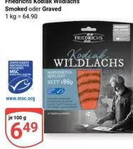 Kodiak Wildlachs Smoked oder Graved