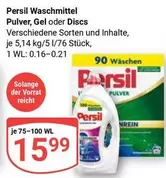 Persil Waschmittel Pulver, Gel oder Discs
