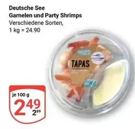 Garnelen und Party Shrimps