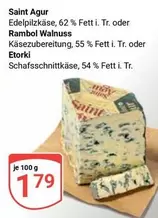 Saint Agur Edelpilskäse, Rambol Walnuss Käsezubereitung, Etorki Schafsschnittkäse