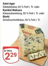 Saint Agur Edelpilskäse, Rambol Walnuss Käsezubereitung, Etorki Schafsschnittkäse
