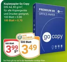Kopierpapier Go Copy DIN A4, 80 g/m