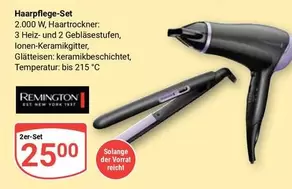 Remington - Haarpflege-Set (Haartrockner; Glätteisen)