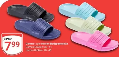 Damen- oder Herren-Badepantoletten