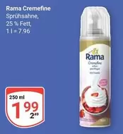 Cremefine Sprühsahne