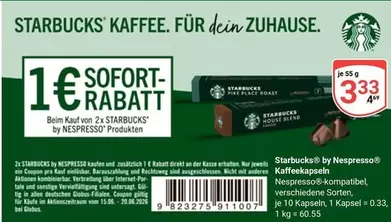 Nespresso - STARBUCKS KAFFEE