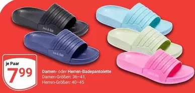Damen- oder Herren-Badepantolette