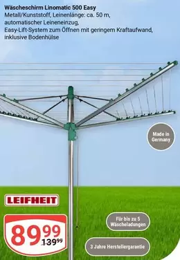 Easy - Wäschespinnen Linomatic 500