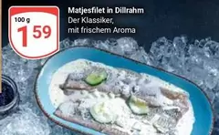 Matjesfilet in Dillrahm