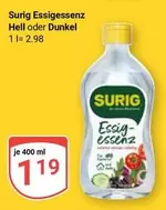 Essigessenz Hell oder Dunkel